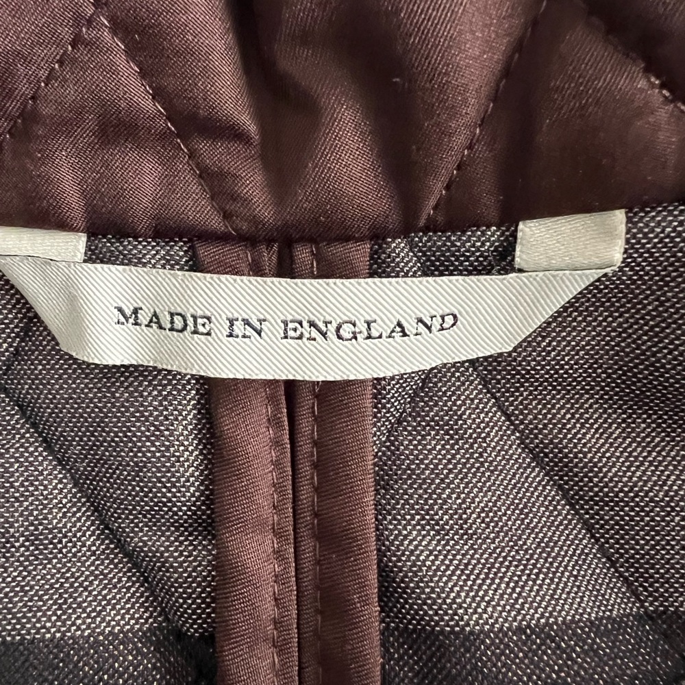 Burberry Quilted Brown Jacket w/ Buttons and Collar - Picture 3 of 8